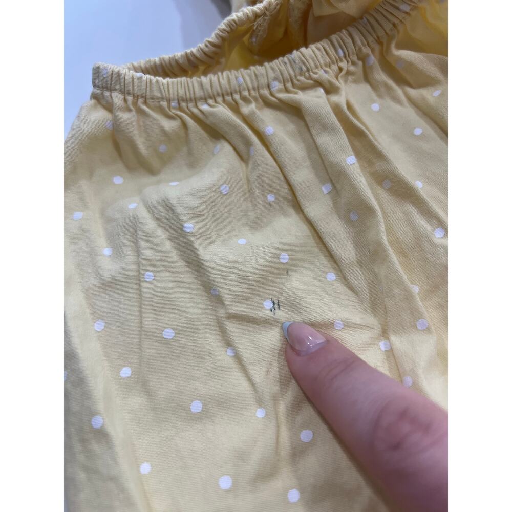 Billabong Yellow Puff Sleeve Crop Top - Picture 7 of 8